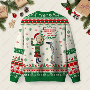 Alternative view of Jingle All The Way Ugly Christmas Fuzzy Fleece Sweatshirt
