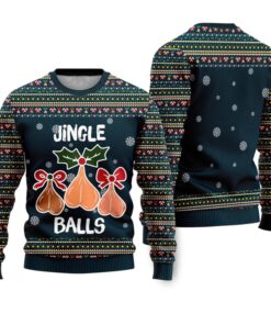 Alternative view of Jingle Balls Ugly Christmas Sweater 
