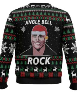 Alternative view of Jingle Bell Rock Dwayne Johnson Ugly Christmas Sweater
