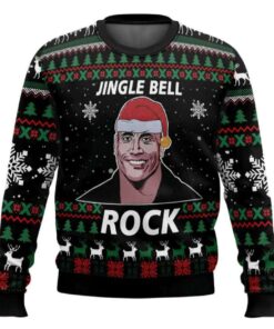 Jingle Bell Rock Dwayne Johnson Ugly Christmas Sweater