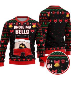Alternative view of Jingle My Bells Funny Santa Funny Ugly Christmas Sweater 