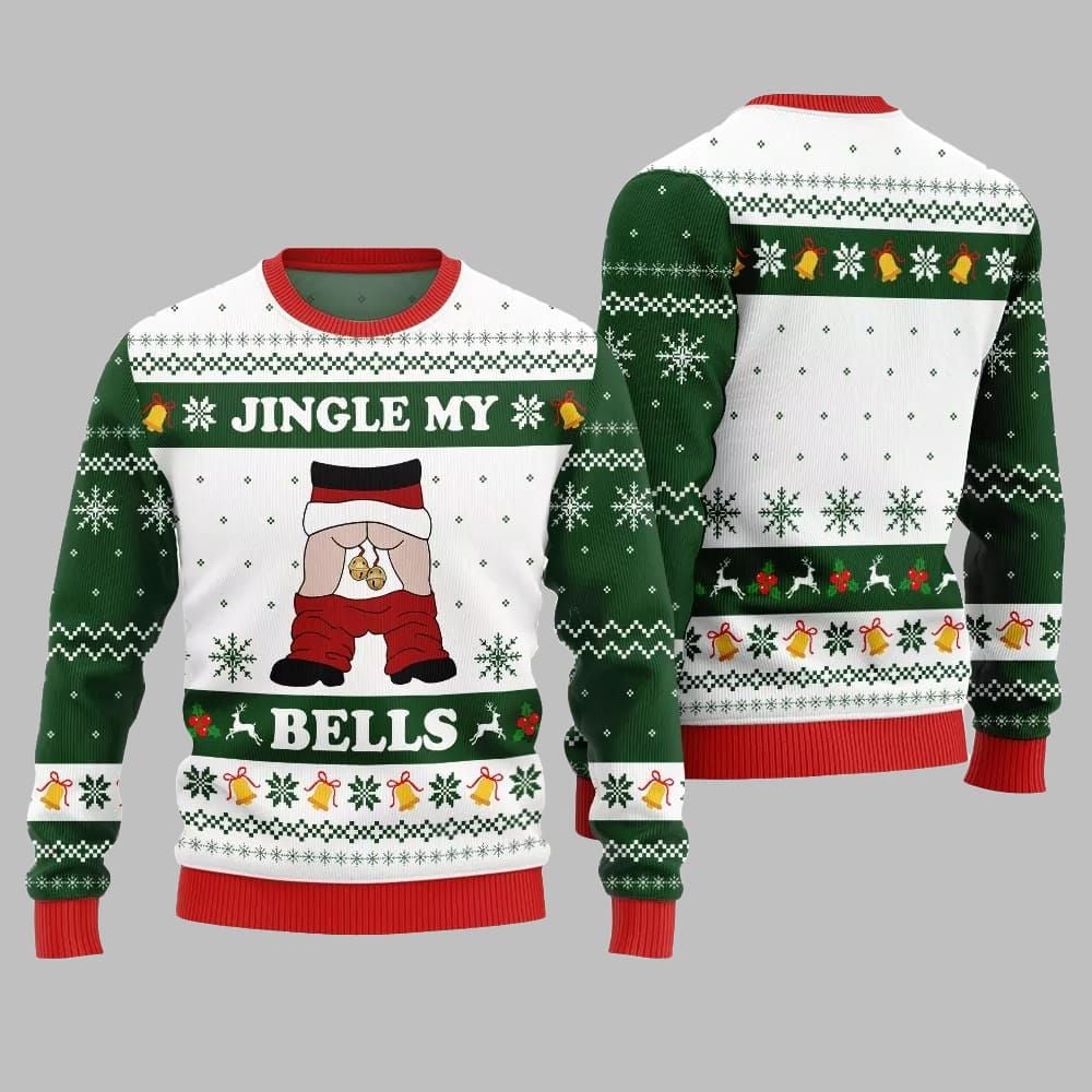Jingle My Bells Ugly Sweater Christmas 2025 - Grishko.com