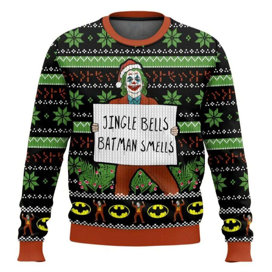 Joker Jingle Bells Batman Smells Ugly Christmas Sweater