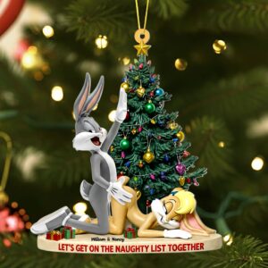 Alternative view of Joyful Couple Christmas Ornament, Personalized Gifts For Couple 04qhti150925