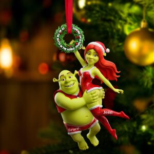 Joyful Green Couple Ornament - Personalized Gifts For Couples  02OHLU071025