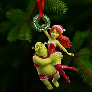 Alternative view of Joyful Green Couple Ornament - Personalized Gifts For Couples  02OHLU071025