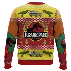 Alternative view of Jurassic Park Ugly Christmas Sweater