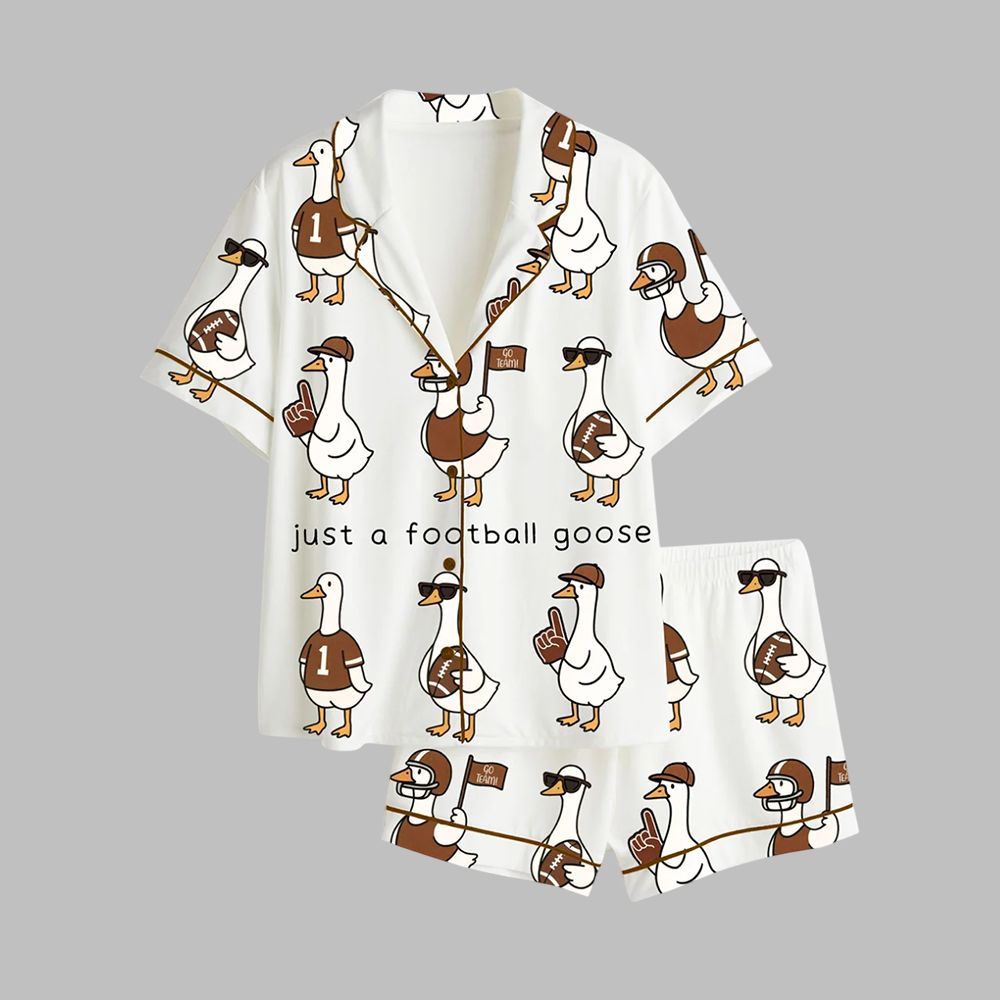 Just A Football Goose Game Day Pajamas Set