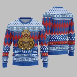 Alternative view of Just Call Me The Gingershred Man Ugly Sweater Christmas 2025 - Grishko.com
