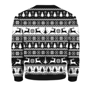 Alternative view of Justin Jefferson Hit Them With The Griddy Ugly Christmas Sweater - Grishko.com