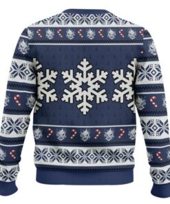 Alternative view of Keanu Reeves Cyberpunk 2077 Christmas Ugly Sweater