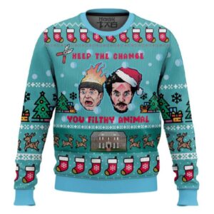 Keep The Change Home Alone Ugly Christmas Sweater