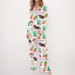 Alternative view of Kentucky Derby Horse Satin Pajama Set