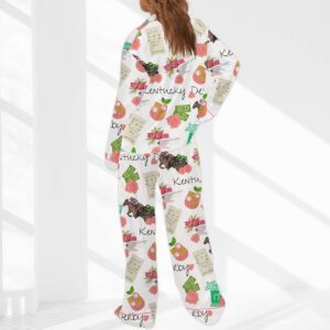 Alternative view of Kentucky Derby Horse Satin Pajama Set For Women
