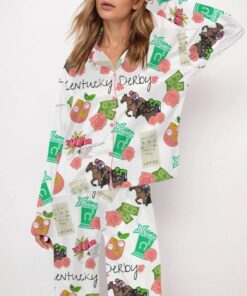 Kentucky Derby Horse Satin Pajama Set