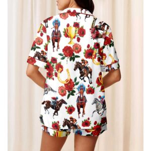 Alternative view of Kentucky Derby Print Pajamas Set For Women