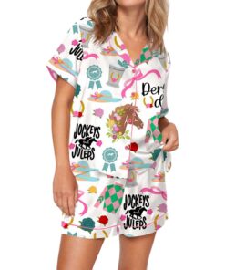 Alternative view of Kentucky Derby Satin Pajama Set For Women
