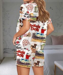 Alternative view of Kentucky Derby Silky Satin Pajama Set For Women