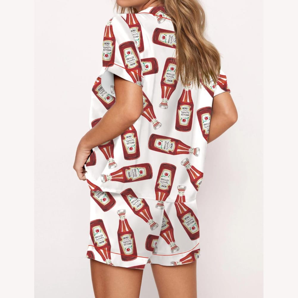 Ketchup Bottle Satin Pajama Set - Image 2