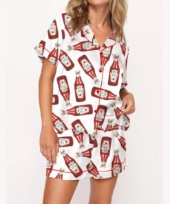 Ketchup Bottle Satin Pajama Set