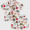 Kid's Christmas In New York Satin Pajama Set