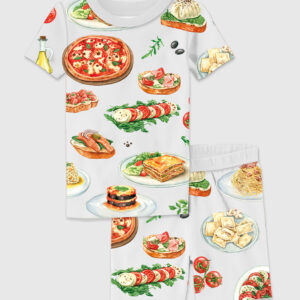 Kid's Italian Food Pajama Set