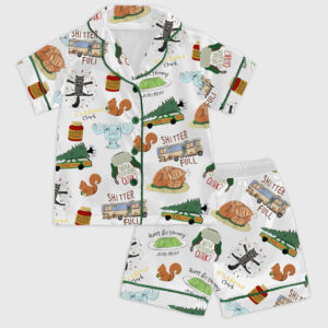 Alternative view of Kid's It's A Beaut Clark Christmas Vacation Satin Family Pajamas Set