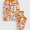 Kid's Starry Ghost Spooky Halloween Cute Ghost Aesthetics Pastel Halloween Print Long Sleeve Pajamas Set