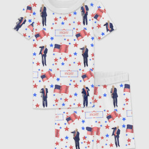 Kid's Trump 47th Fight Pajama Set
