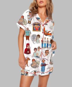 King of the Hill Cartoon Print Pajama Set