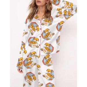 Alternative view of Kitten Nuggets Satin Pajama Set For Women