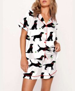 Alternative view of Lab With Ball Pajama Set