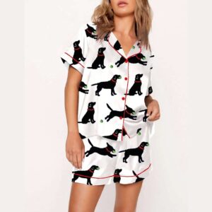 Alternative view of Lab With Ball Pajama Set