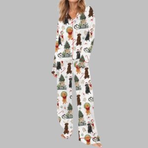 Alternative view of Labrador Retriever Christmas Pajama Set