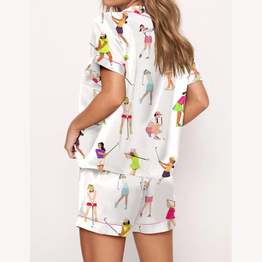Alternative view of Ladies Golf Satin Pajama Set