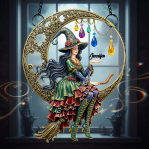 Lady Moonlight Suncatcher Ornament Personalized Gifts For Fantasy Lovers 02NADT110725