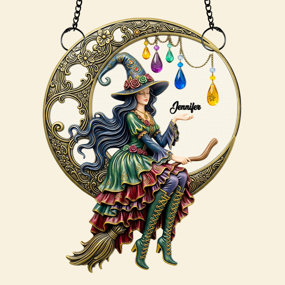 Lady Moonlight Suncatcher Ornament Personalized Gifts For Fantasy Lovers 02NADT110725 - Image 3