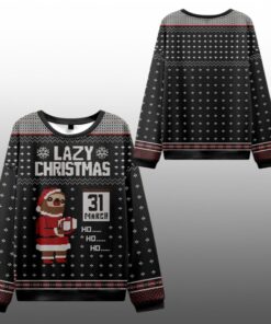 Lazy Christmas Ugly Sweater 2025 Christmas 