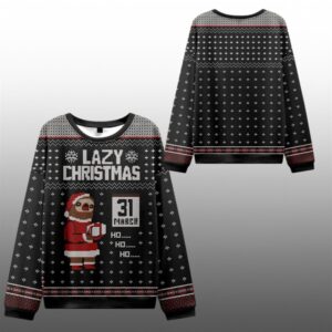 Lazy Christmas Ugly Sweater 2025 Christmas - Grishko.com