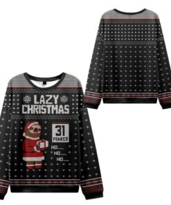 Alternative view of Lazy Christmas Ugly Sweater 2025 Christmas 