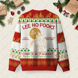 Alternative view of LEE HO FOOKS Ugly Christmas Fuzzy Fleece Sweatshirt