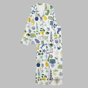 Alternative view of Lemon Martini Champagne Sardines Lobster Bikini Beach Pajama Set