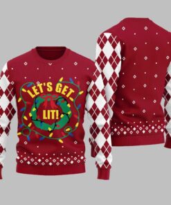 Alternative view of Let's Get Lit Ugly Sweater Christmas 2025 