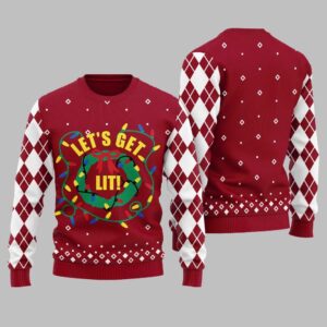 Alternative view of Let's Get Lit Ugly Sweater Christmas 2025 - Grishko.com