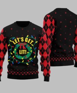 Let's Get Lit Ugly Sweater Christmas 2025 