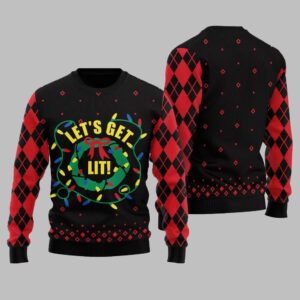 Let's Get Lit Ugly Sweater Christmas 2025 - Grishko.com