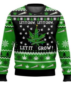 Let's it Grow 420 Christmas Ugly Sweater