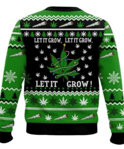 Alternative view of Let's it Grow 420 Christmas Ugly Sweater