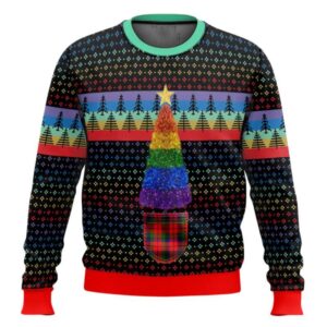 LGBTQ+ Christmas Tree Ugly Christmas Sweater