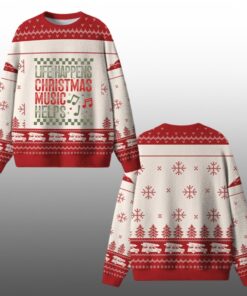Life Happens Christmas Music Helps Ugly Sweater 2025 Christmas 